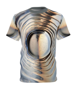 Amazing 3D Liquid Metal Illusion T-Shirt | Abstract Ripple Graphic Tee 2 3D Liquid Metal Illusion T-Shirt