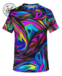 Abstract Psychedelic Swirl 3D T-Shirt