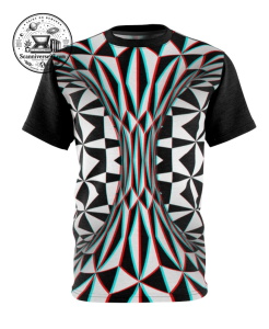 Amazing 3D Geometric Optical Illusion T-Shirt | Abstract Pattern Graphic Tee 1 3D Geometric Optical Illusion T-Shirt