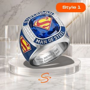 Amazing Superman Champion Ring | Premium Collectible Ring for DC Fans 3 Superman Champion Ring Style 1