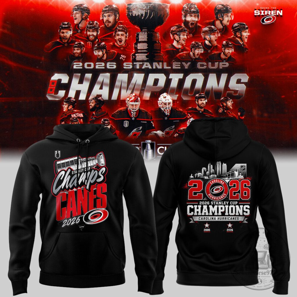 2026 Carolina Hurricanes Hoodie for Stanley Cup Champions - Limited Edition