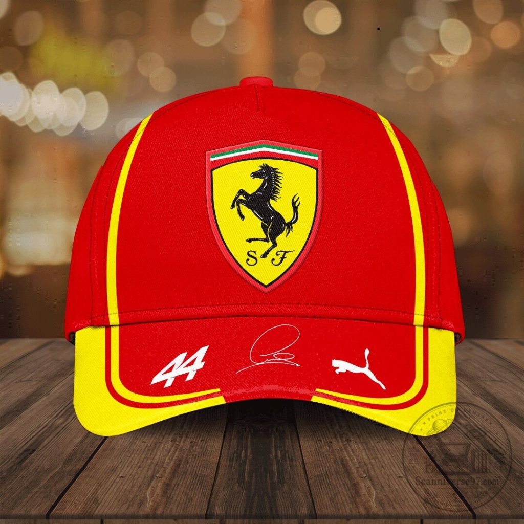 Lewis Hamilton Scuderia Ferrari Formula 1 Team Red Racing Cap Hat