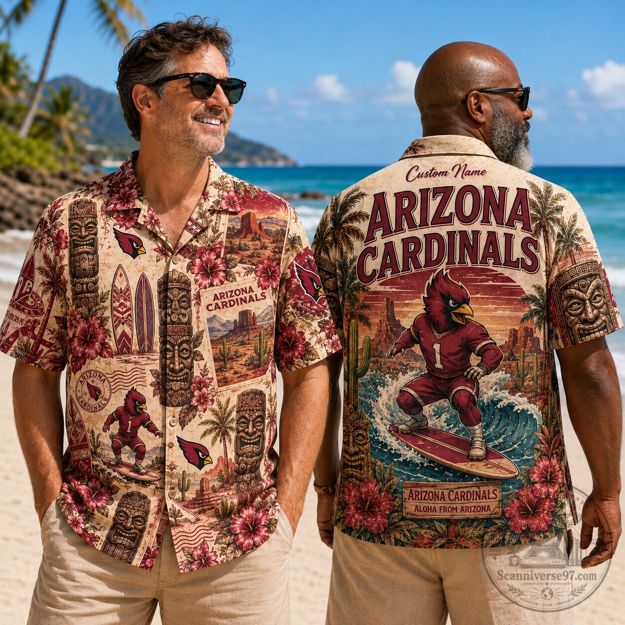 Arizona Cardinals Football Personalized Hawaiian Shirt for Men