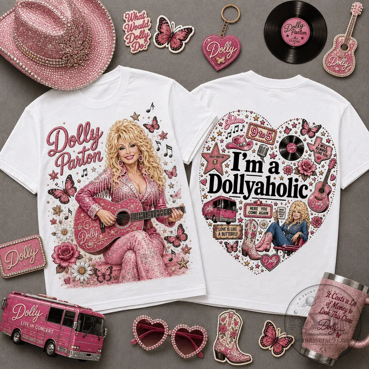Dolly Parton Country Music Shirt, I'm a Dollyaholic Fan T-Shirt