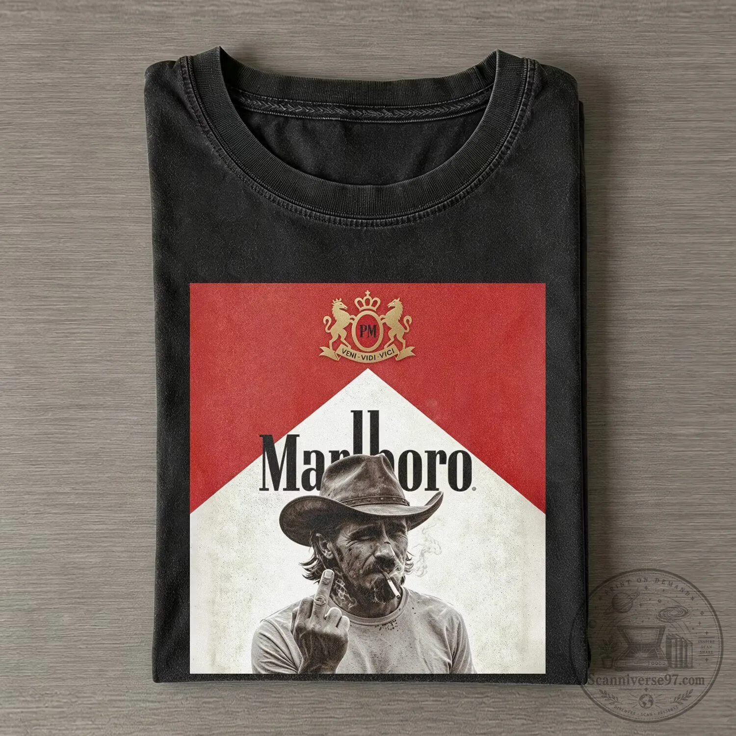 Marlboro Cowboy Shirt Vintage Style Classic Tobacco Advertisement T-Shirt