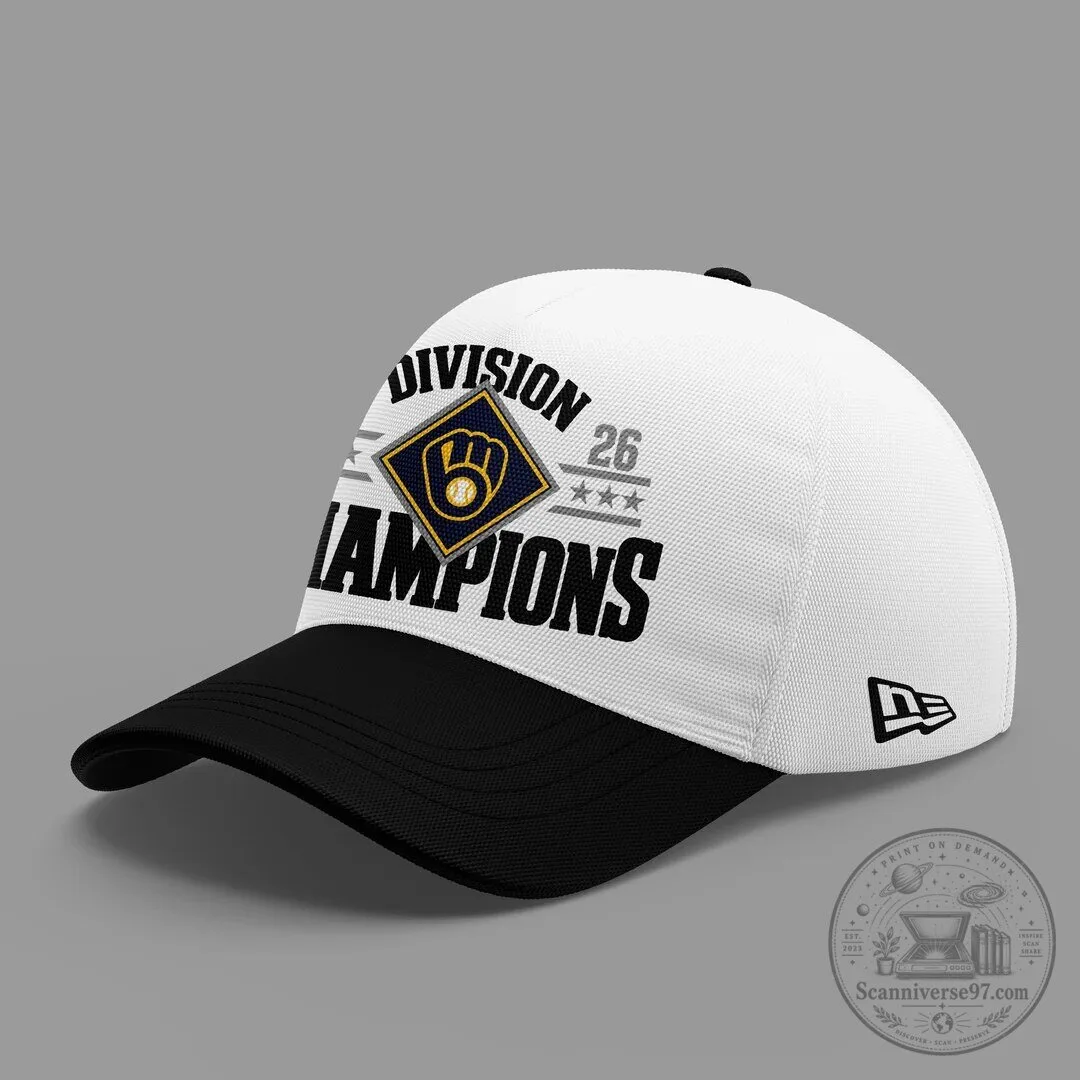 2026 Champions T-Shirt - Milwaukee Brewers National League Central Division 3 2026 Champions T-Shirt - Milwaukee Brewers National League Central Division
