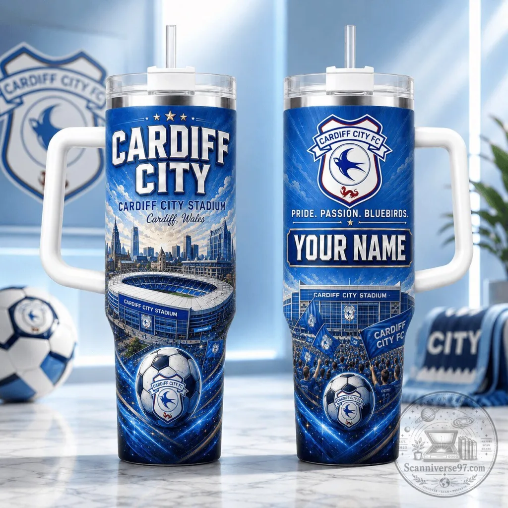 Cardiff City Football Club Personalized Stainless Steel Tumbler Cardiff City Football Club Personalized Stainless Steel Tumbler