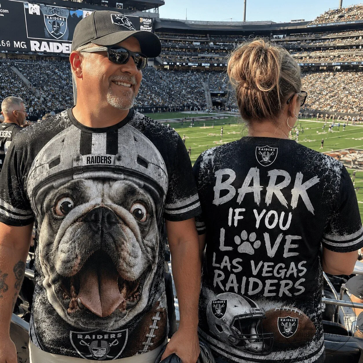 Raiders Football Bulldog Bark If You Love Las Vegas Raiders T-Shirt