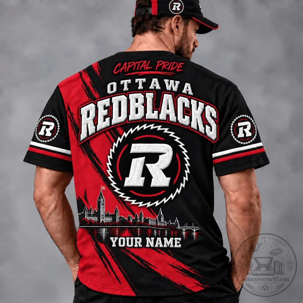 Ottawa Redblacks Canadian Football League Capital Pride Custom Name Jersey Ottawa Redblacks Canadian Football League Capital Pride Custom Name Jersey