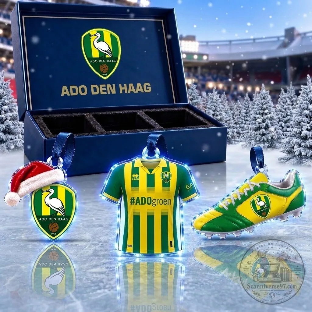 ADO Den Haag Eredivisie Football Team Christmas Tree Ornament Set