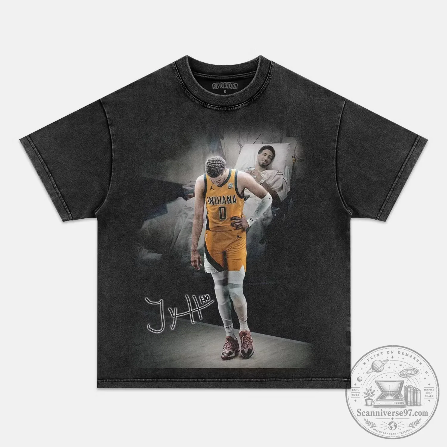 Tyrese Haliburton Indiana Pacers Basketball Graphic T-Shirt