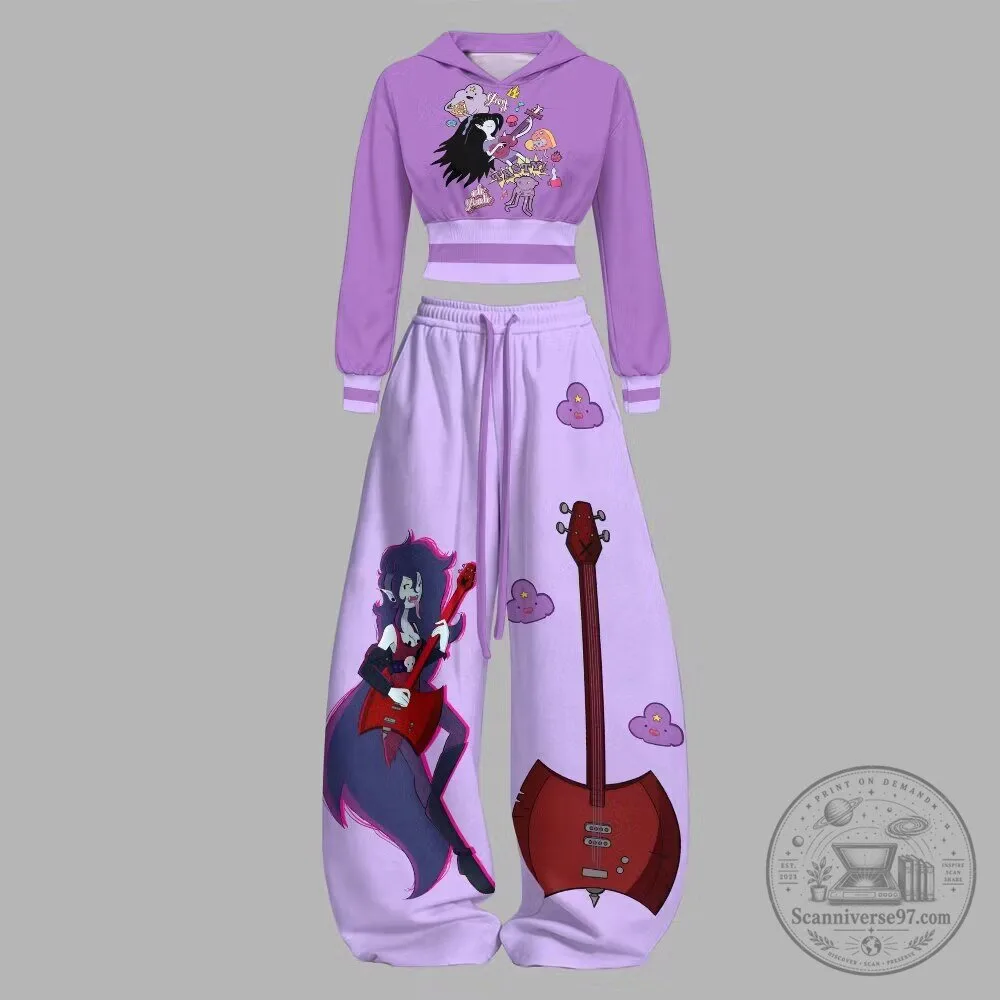 Adventure Time Marceline the Vampire Queen Hoodie and Pants Set