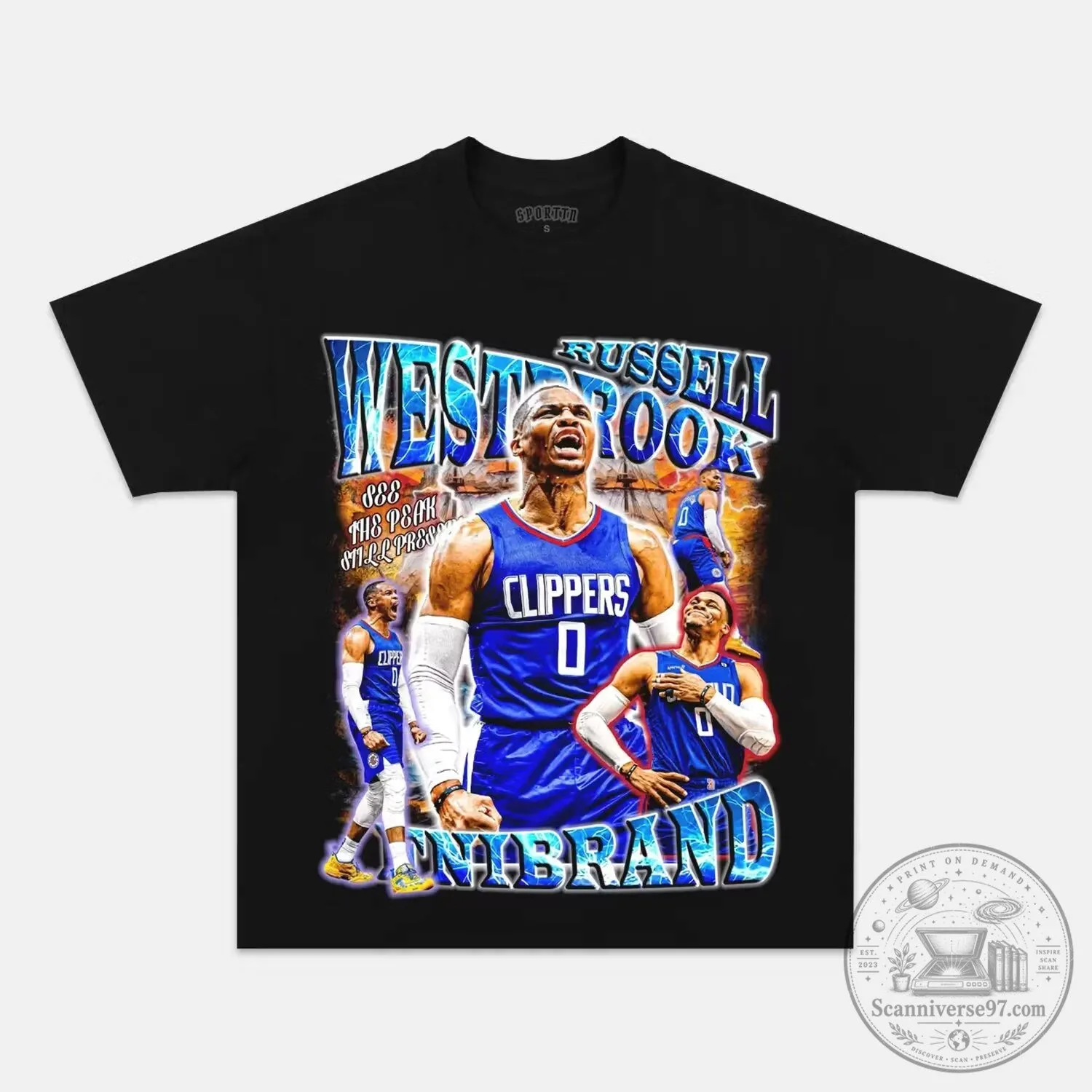 Russell Westbrook Los Angeles Clippers Vintage Style Graphic T-Shirt