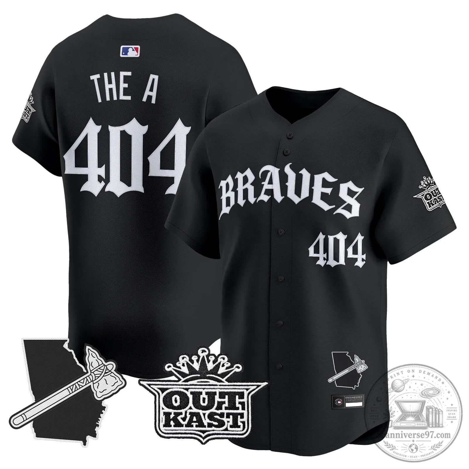 Atlanta Braves Ronald Acuña Jr. Black Baseball Jersey 49 Atlanta Braves Ronald Acuña Jr. Black Baseball Jersey