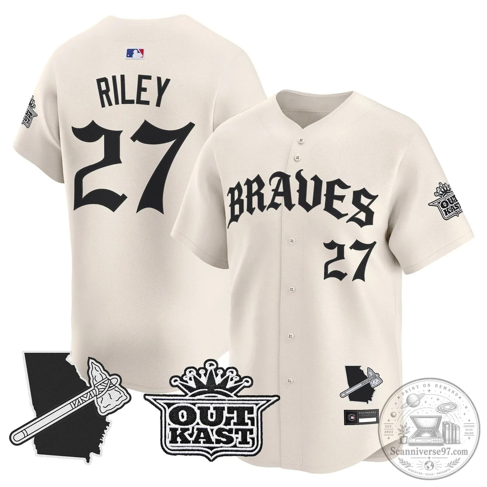 Atlanta Braves Ronald Acuña Jr. Black Baseball Jersey 74 Atlanta Braves Ronald Acuña Jr. Black Baseball Jersey