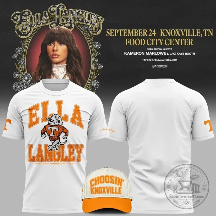 Ella Langley Tennessee Volunteers Concert Graphic T-Shirt