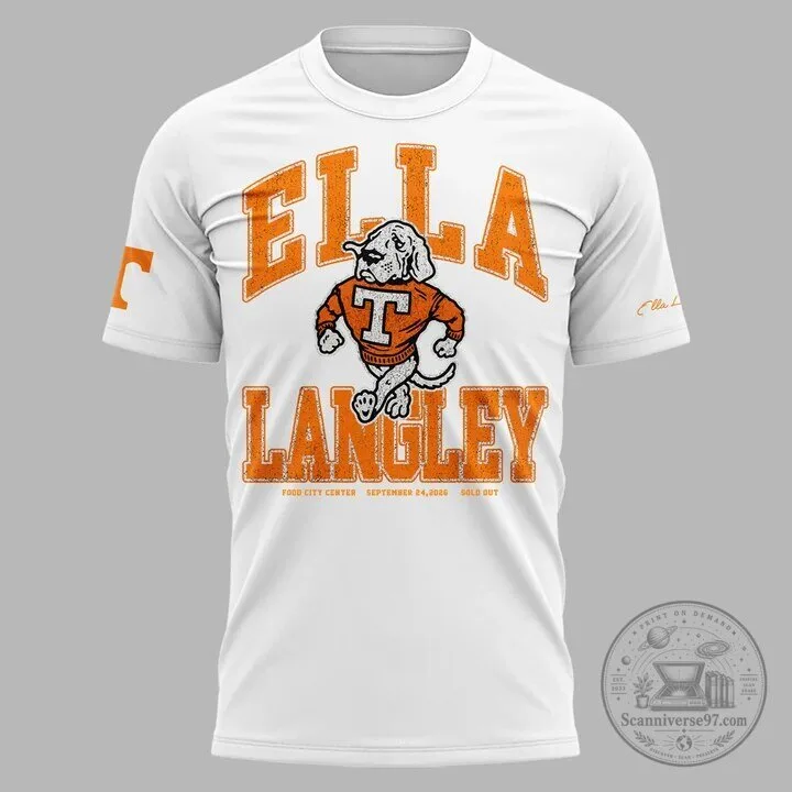 Ella Langley Tennessee Volunteers Concert Graphic T-Shirt 7 Ella Langley Tennessee Volunteers Concert Graphic T-Shirt