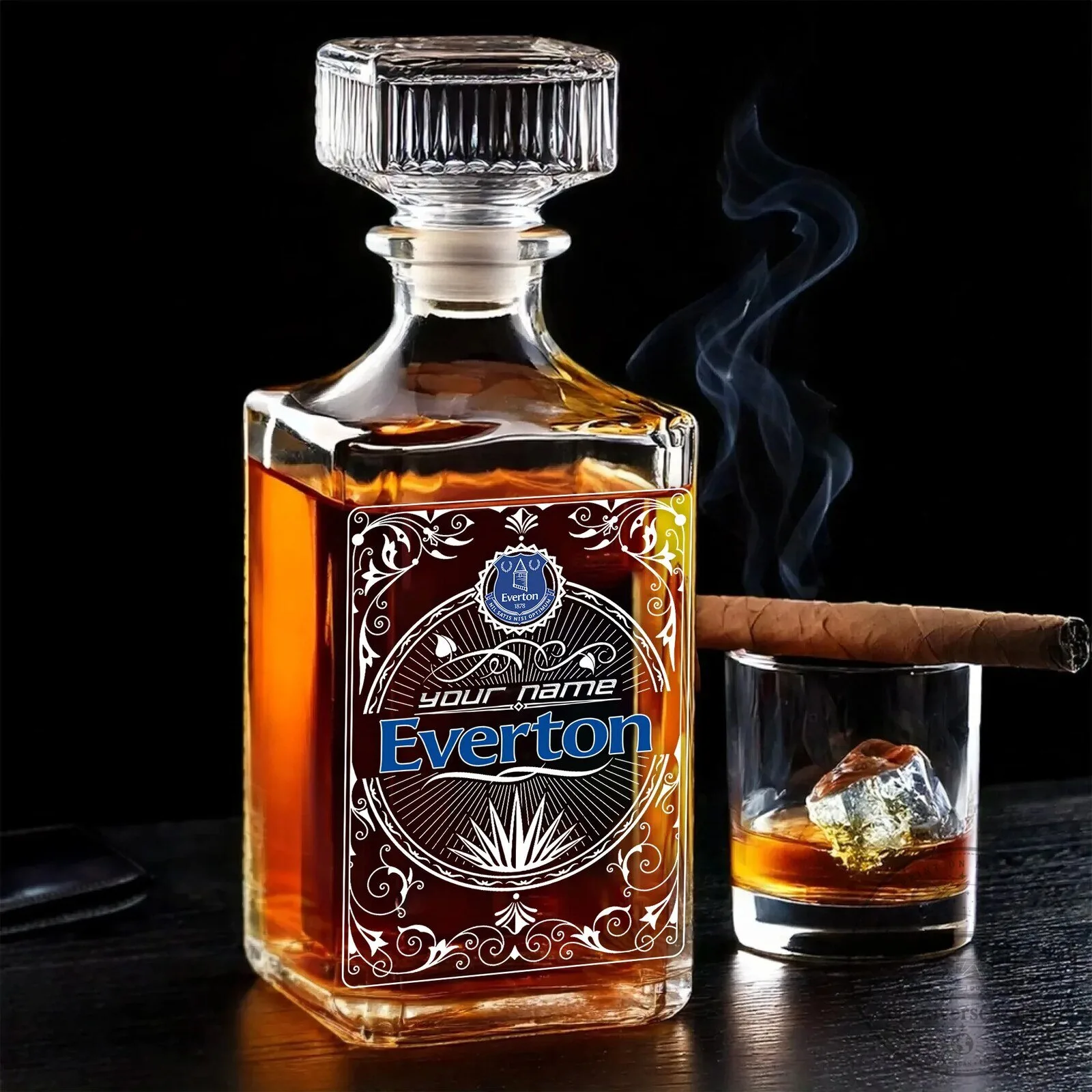 Everton Football Club Personalized Whiskey Decanter