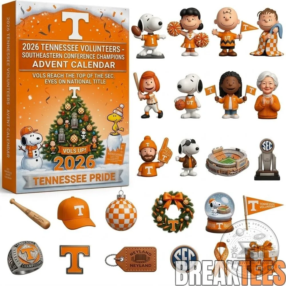 Tennessee Volunteers Snoopy 2026 Southeastern Conference Champions Advent Calendar