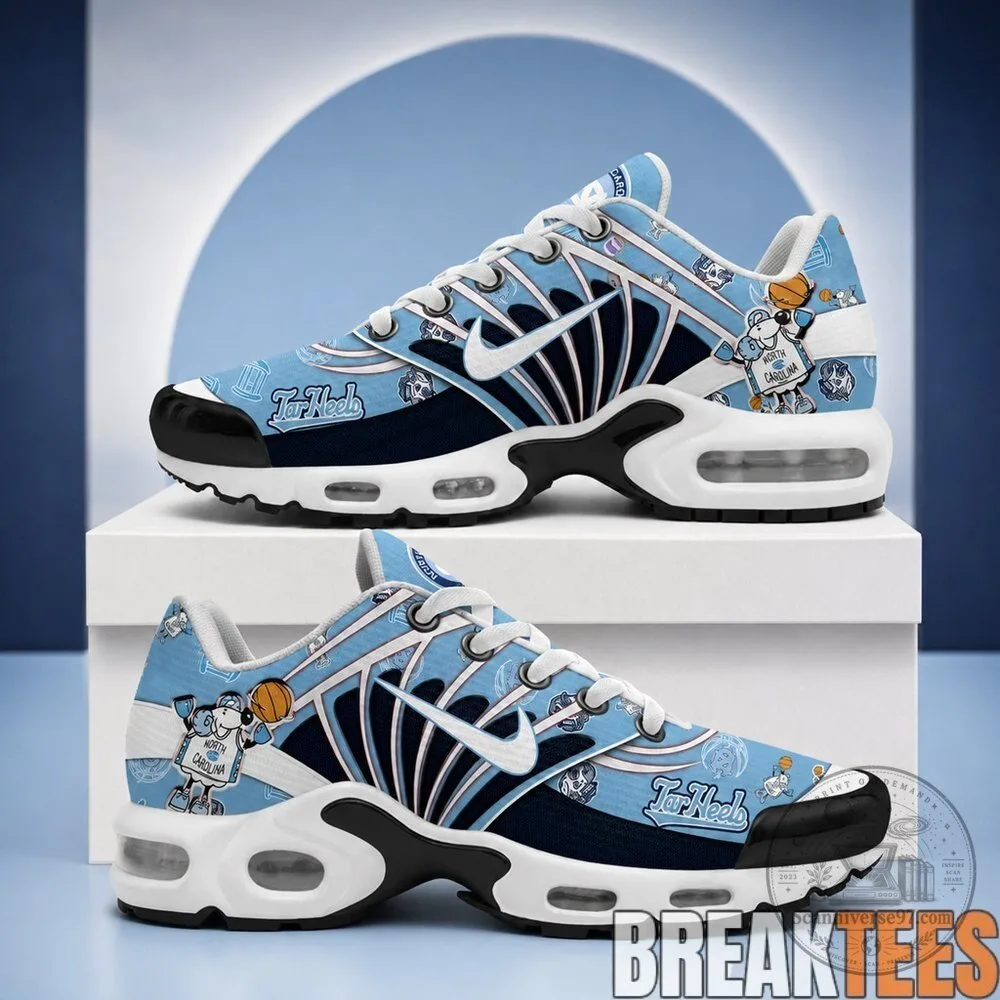 North Carolina Tar Heels Basketball Team Branded Air Cushion Sneakers for Men and Women 5 North Carolina Tar Heels Basketball Team Branded Air Cushion Sneakers for Men and Women