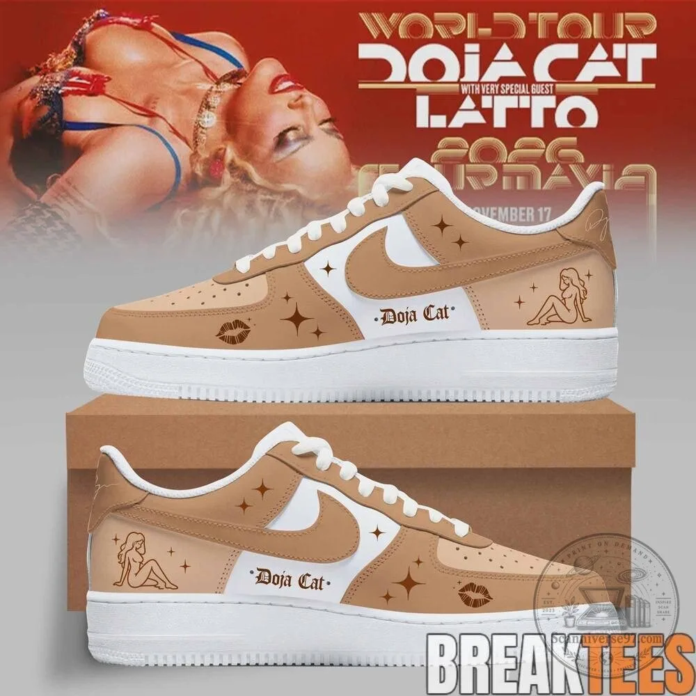 Custom Air Force One Shoes for Doja Cat's Ma Vie World Tour