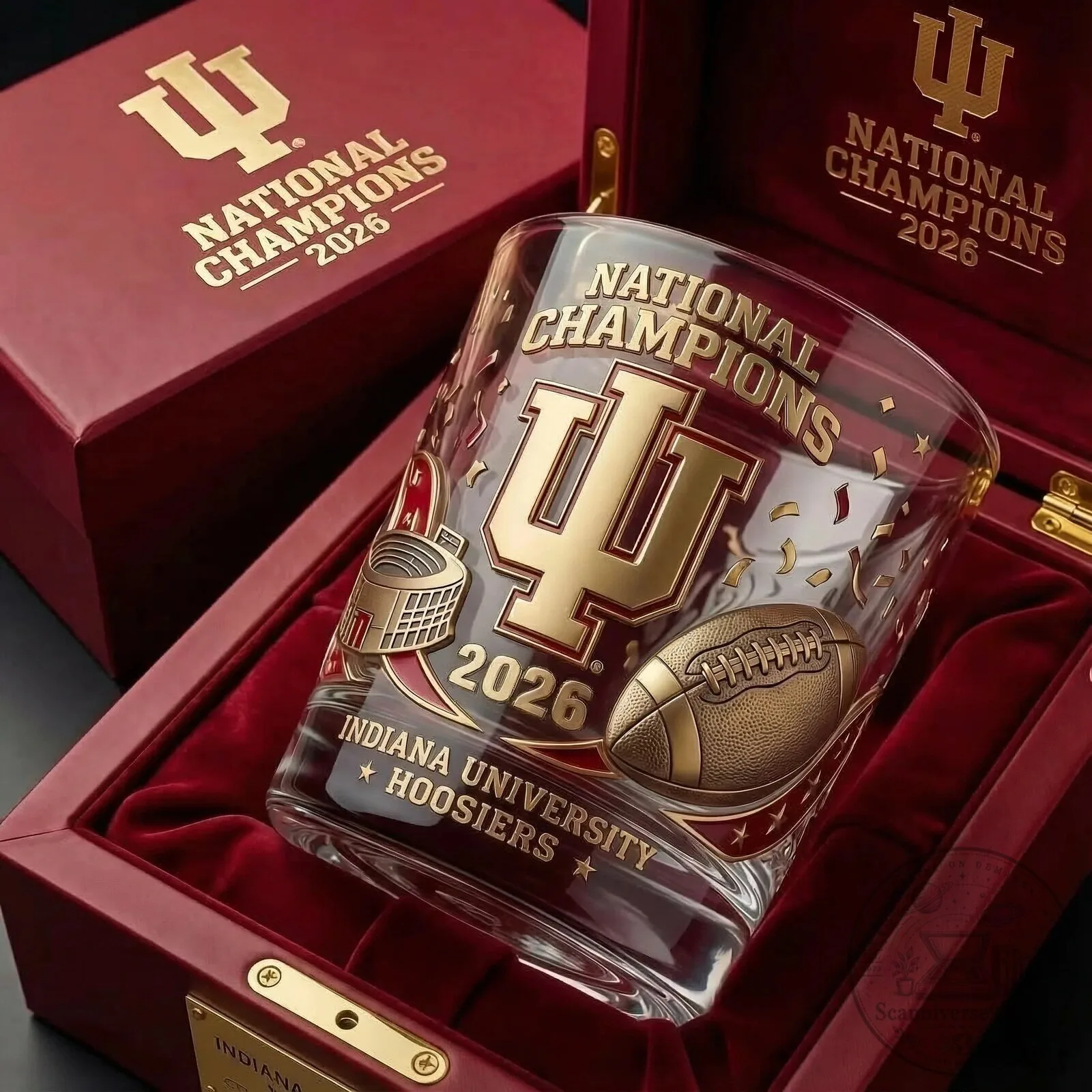 2026 Commemorative Drinking Glass for Indiana University Hoosiers National Champions