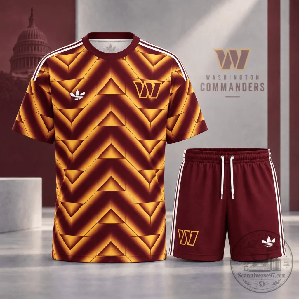 Washington Commanders National Football League Geometric Pattern Football Jersey 43 Washington Commanders National Football League Geometric Pattern Football Jersey