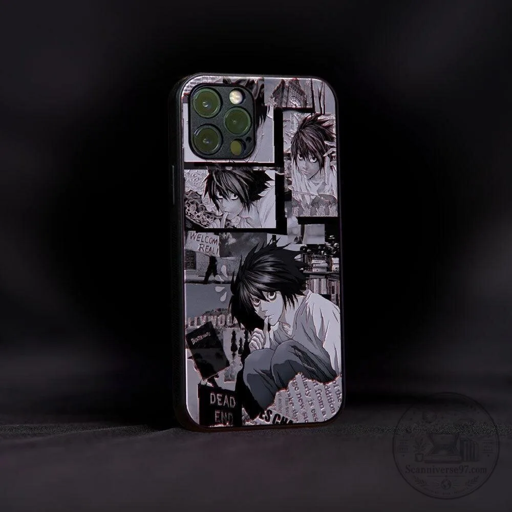 Death Note L Lawliet Collage Black and White Phone Case