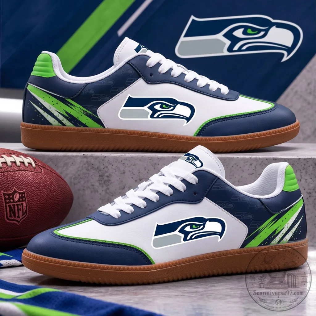 Seattle Seahawks National Football League Team Logo Athletic Shoes Seattle Seahawks National Football League Team Logo Athletic Shoes