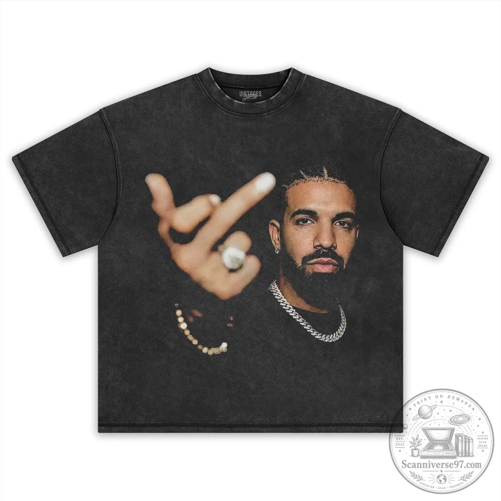 Drake Rapper Photo Graphic Black T-Shirt 8 Drake Rapper Photo Graphic Black T-Shirt