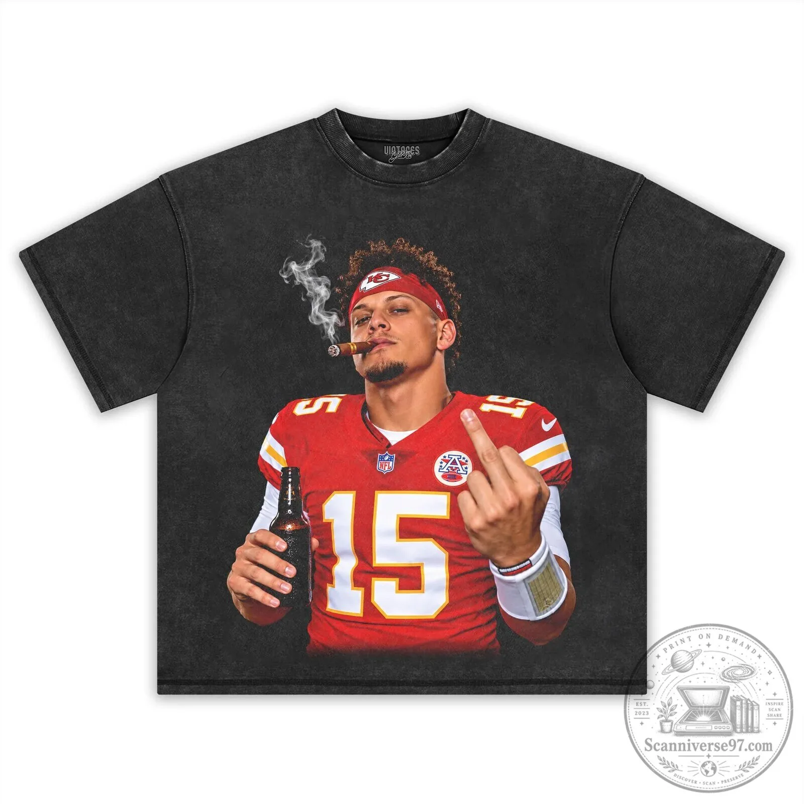 Patrick Mahomes Flipping Middle Finger Smoking Cigar T-Shirt 8 Patrick Mahomes Flipping Middle Finger Smoking Cigar T-Shirt