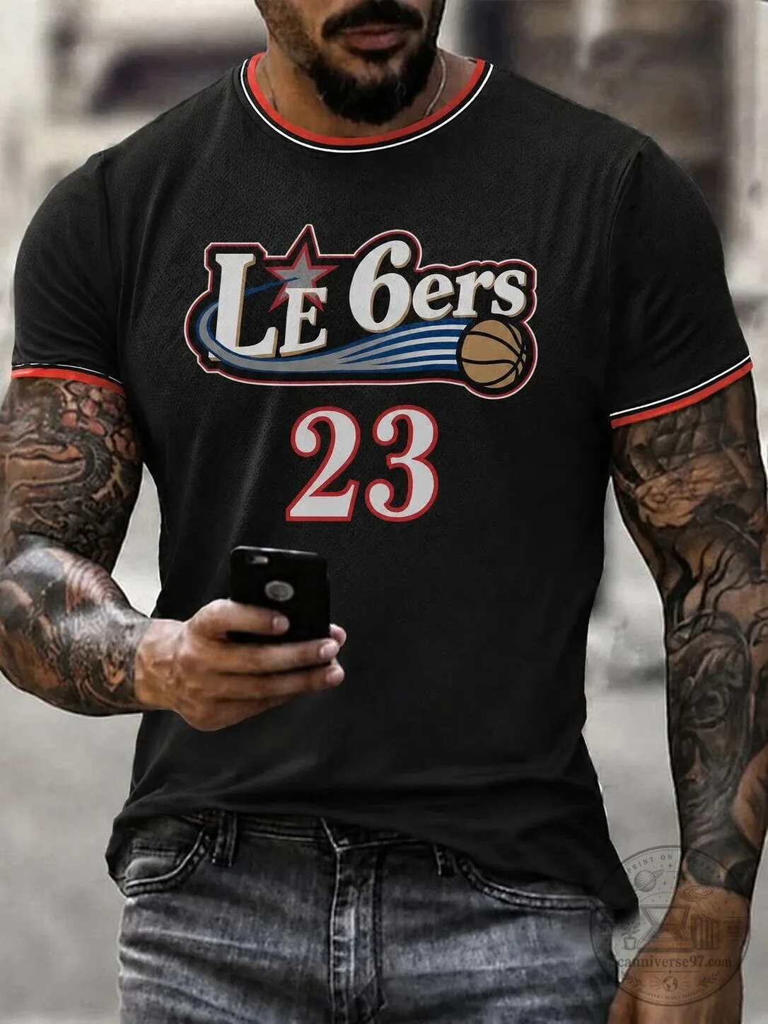 Philly 76ers Basketball Team Logo Sports Fan T-Shirt