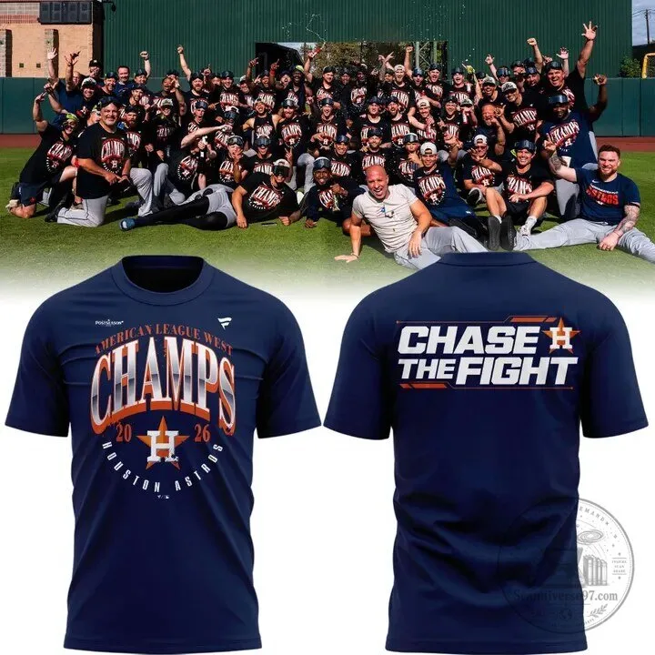 Houston Astros American League West Champions 2026 Baseball T-Shirt