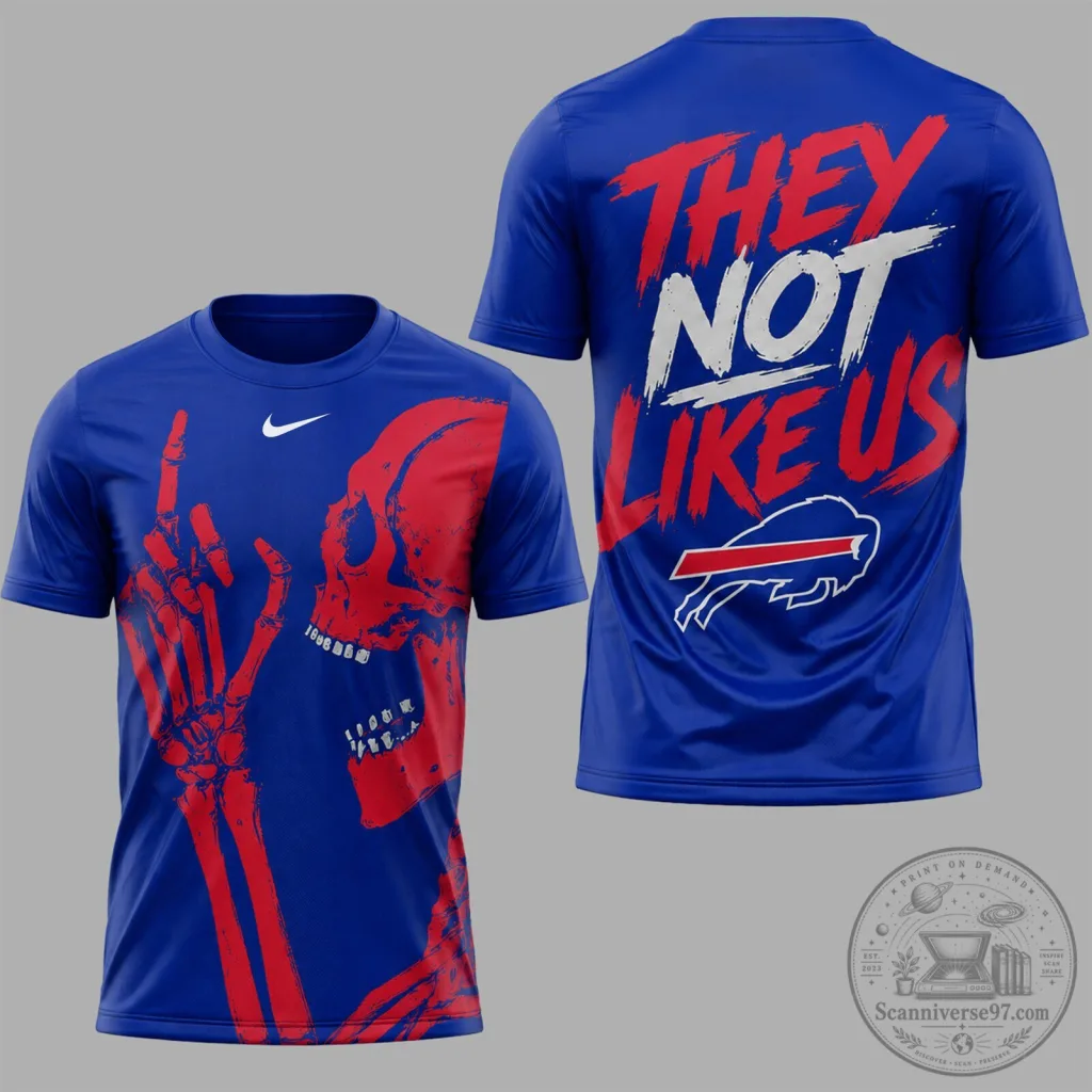 Buffalo Bills Skeleton Gesture Graphic Performance T-Shirt Buffalo Bills Skeleton Gesture Graphic Performance T-Shirt