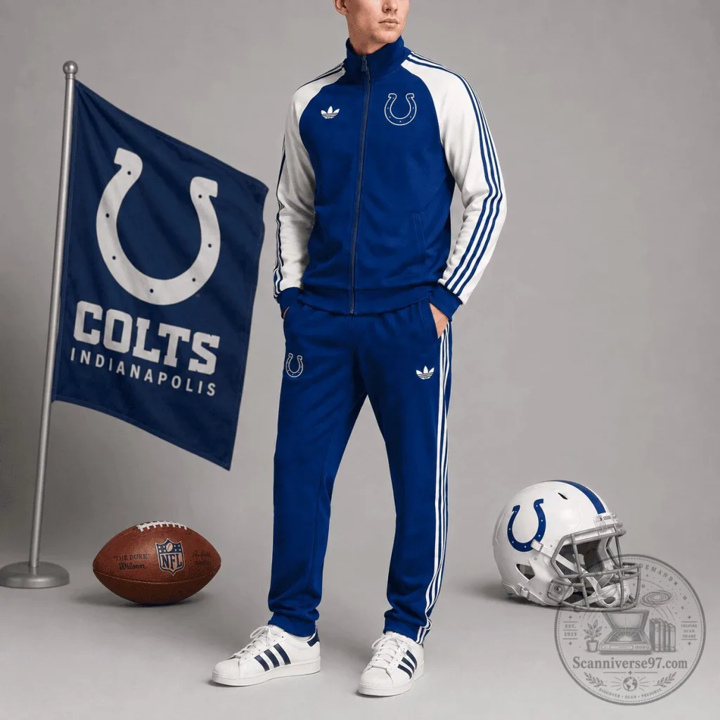 2026 Postseason Clinched Shirt for Los Angeles Dodgers - Limited Edition 28 Indianapolis Colts Adidas Blue and White Track Jacket