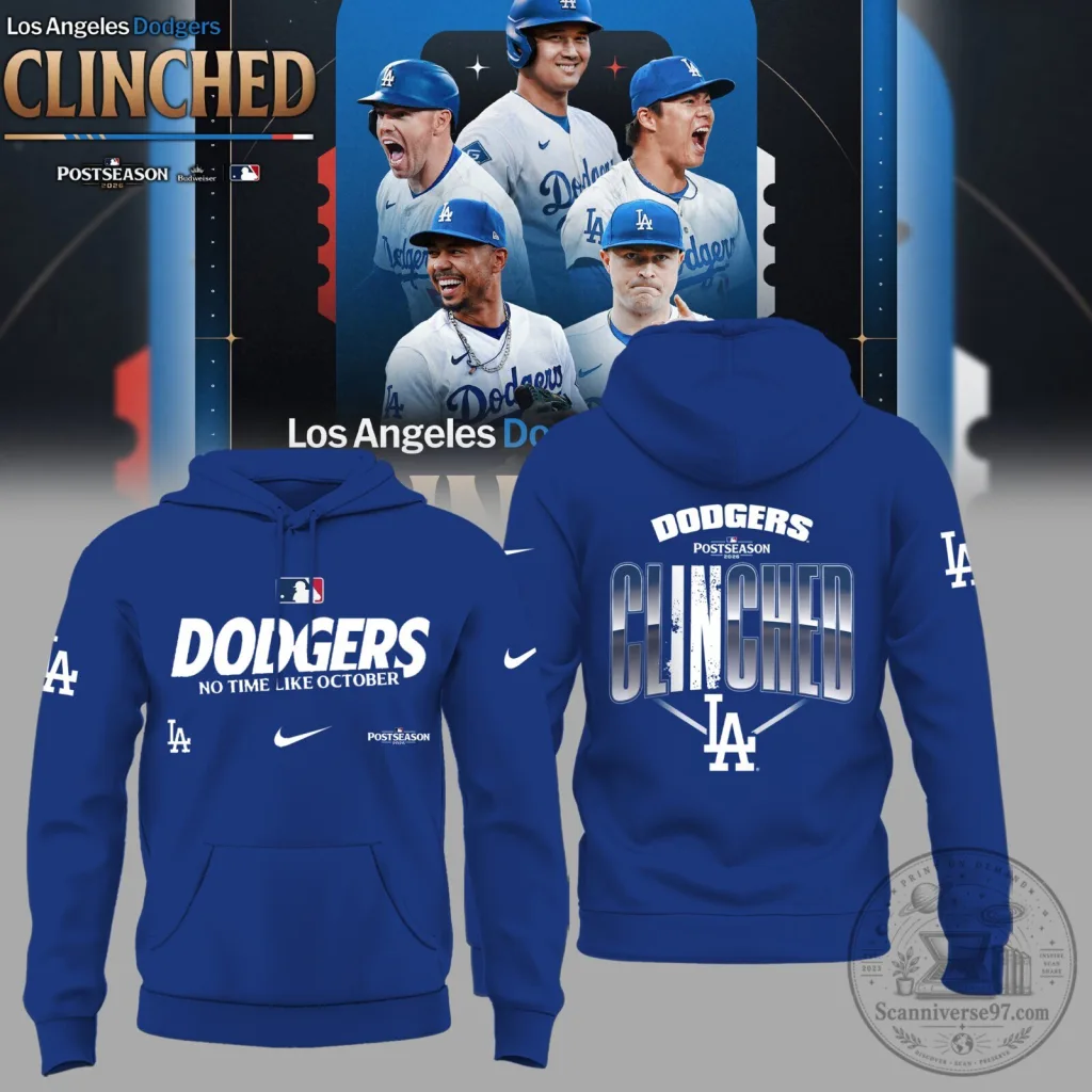 2026 Postseason Clinched Shirt for Los Angeles Dodgers - Limited Edition 2026 Postseason Clinched Shirt for Los Angeles Dodgers - Limited Edition