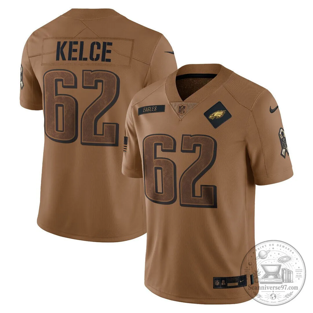 Jason Kelce Philadelphia Eagles Salute To Service Limited Football Jersey