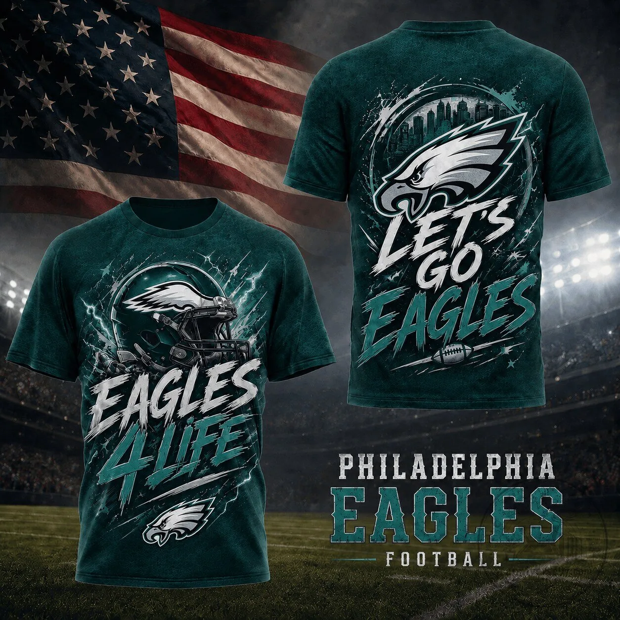 Eagles Football Team Apparel - Philadelphia Fans Shirt