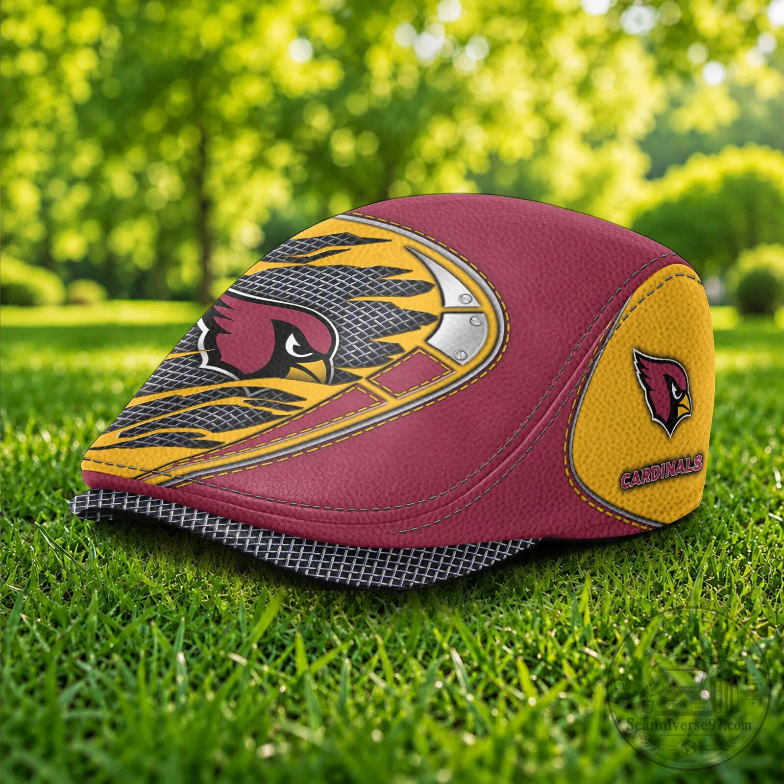 Arizona Cardinals NFL Football Team Logo Flat Cap Golf Hat