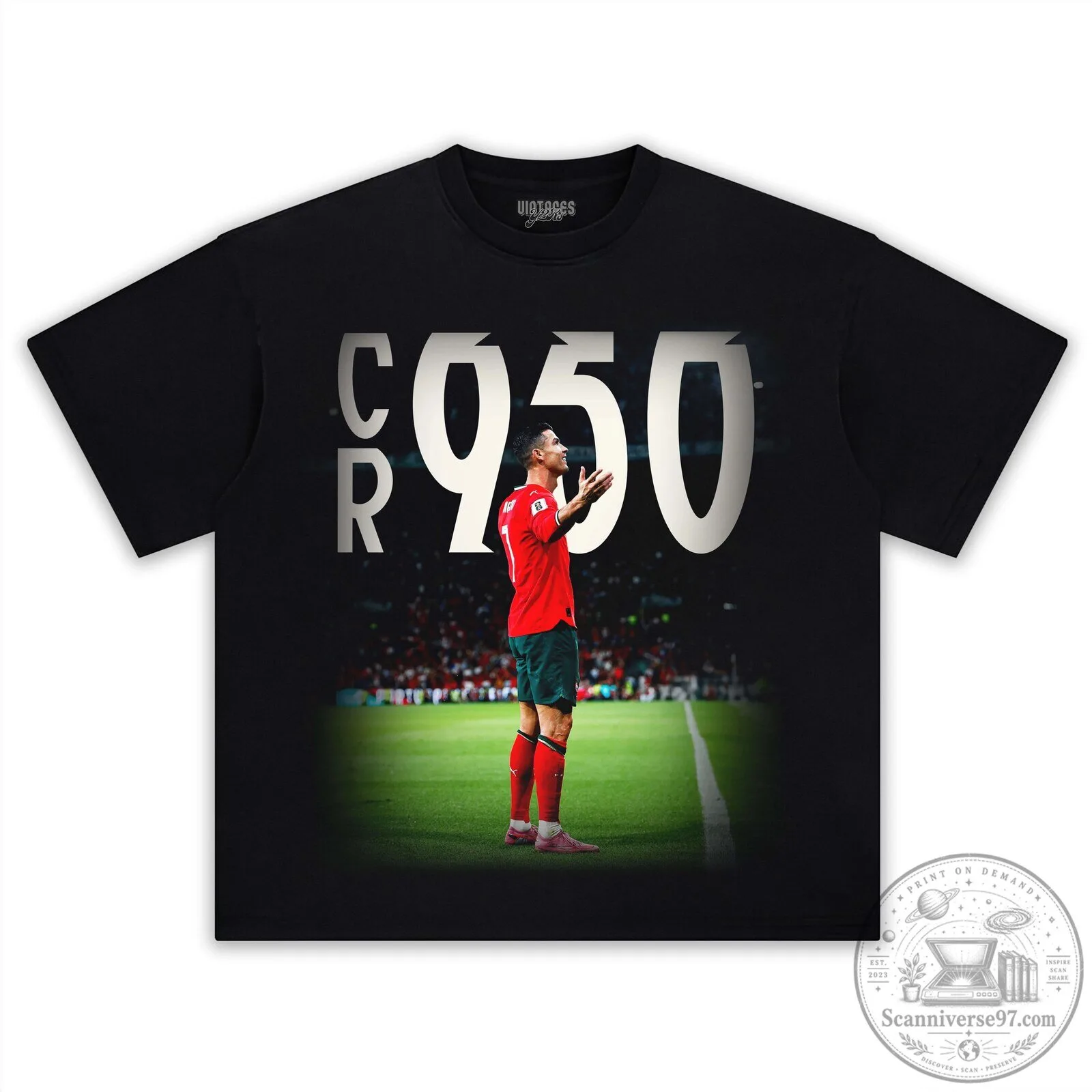 Cristiano Ronaldo CR950 Football Legend Graphic Print T-Shirt