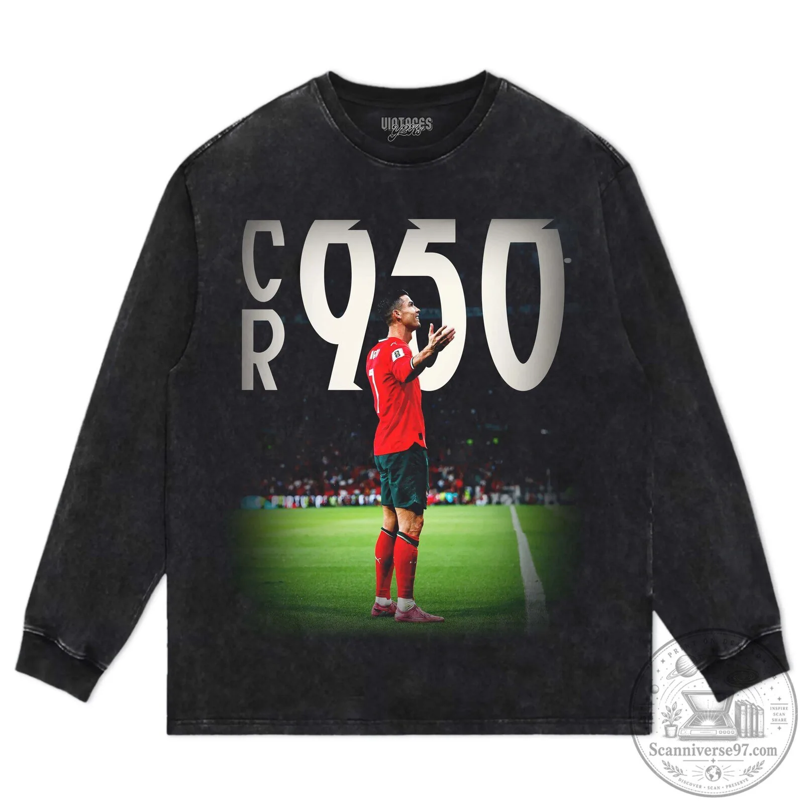 Cristiano Ronaldo CR950 Football Legend Graphic Print T-Shirt 13 Cristiano Ronaldo CR950 Football Legend Graphic Print T-Shirt