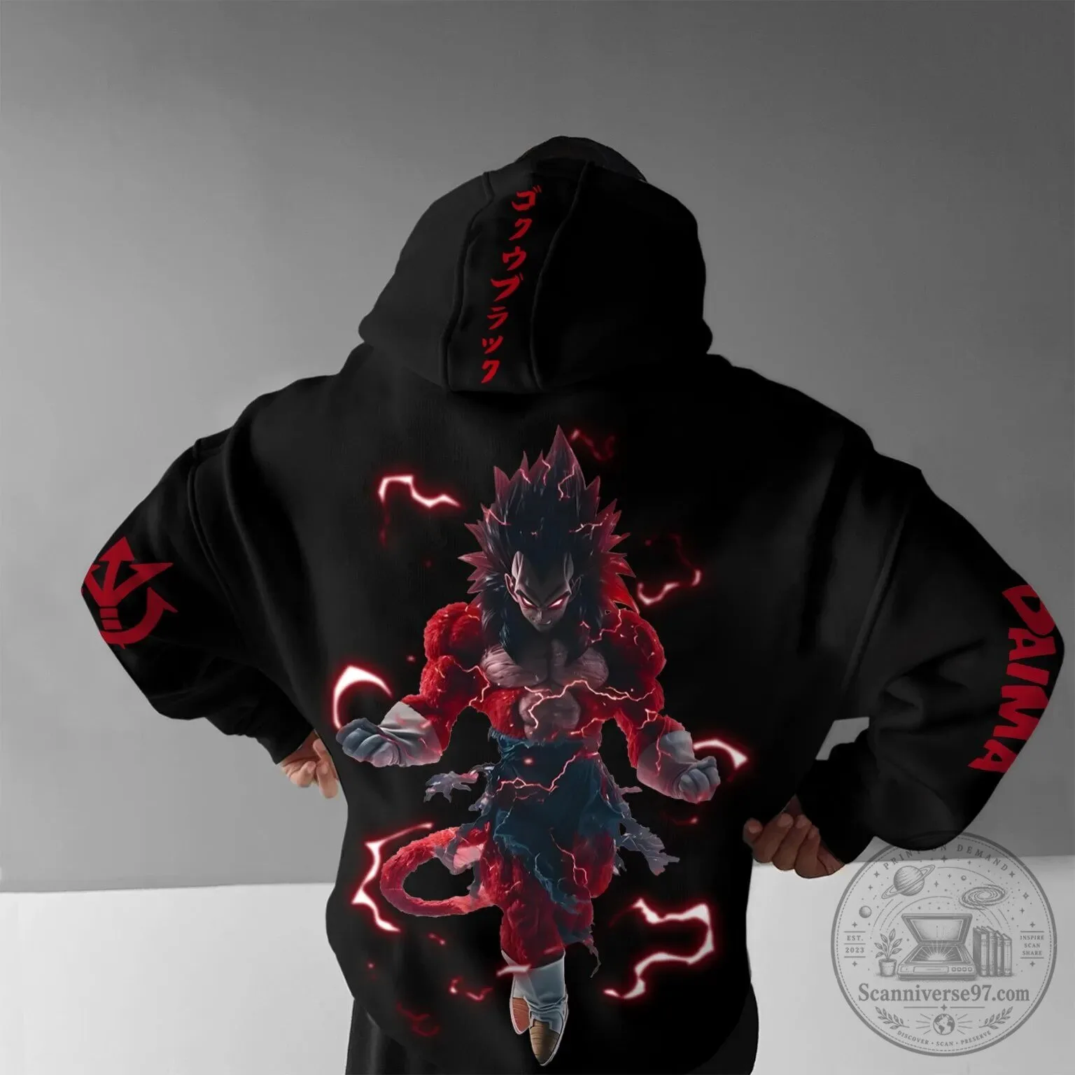 Dragon Ball Super Saiyan 4 Goku Black Anime Hoodie