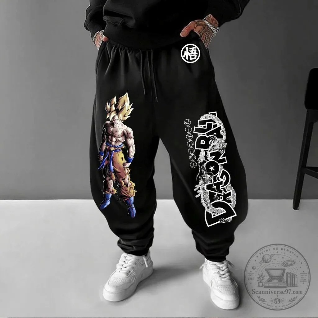 Super Saiyan Goku Jogger Pants - Dragon Ball Z Anime Streetwear Collection