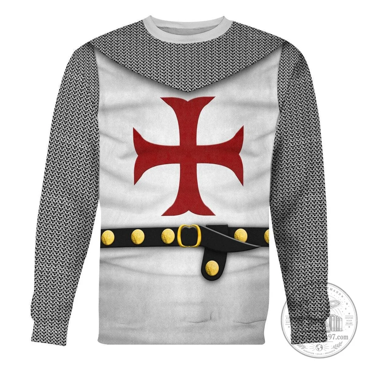 Knights Templar Crusader Cross Medieval Armor Costume Hoodie and Pants Set 14 Knights Templar Crusader Cross Medieval Armor Costume Hoodie and Pants Set