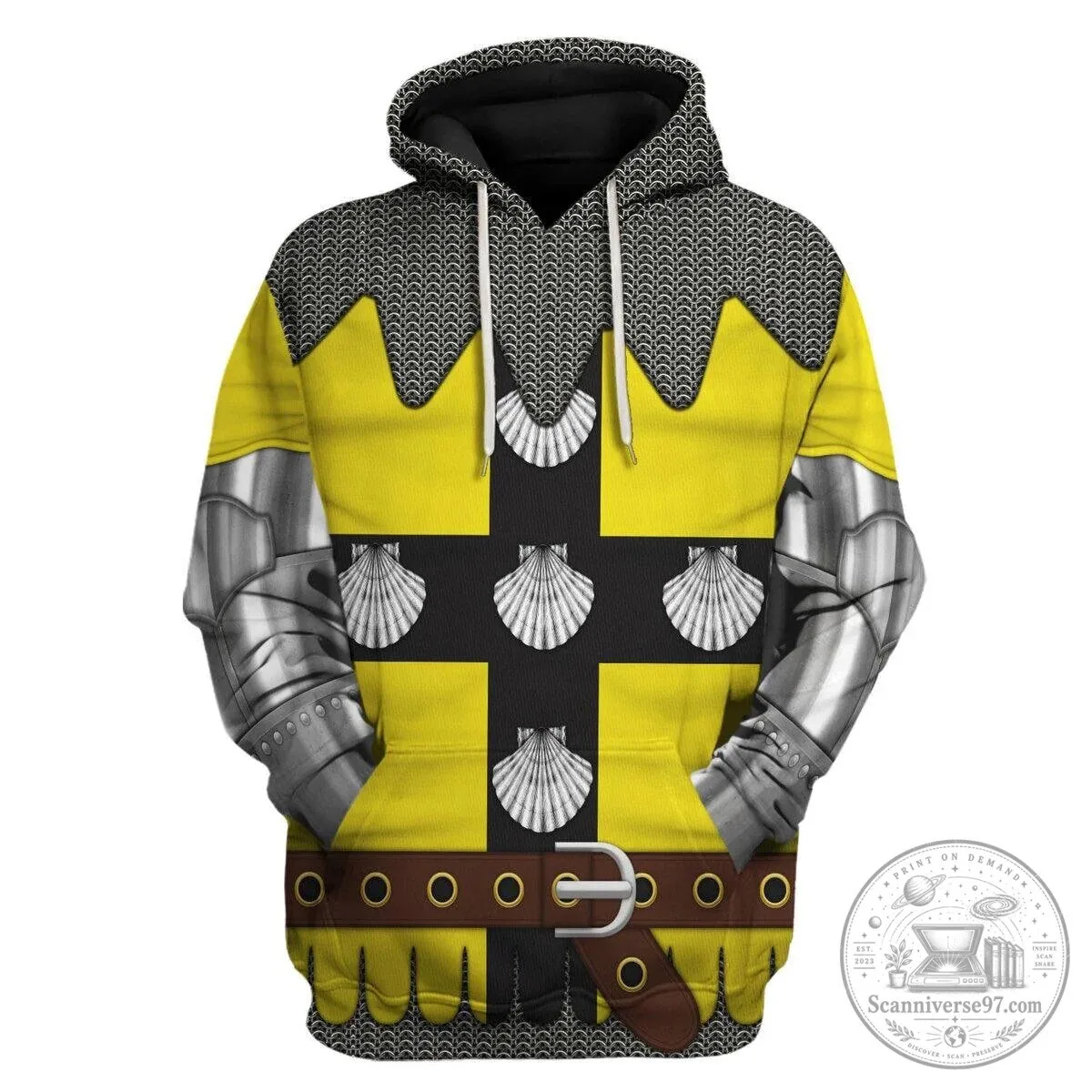 Jean III de Grailly Knight Templar Chainmail Armor Costume Hoodie 13 Jean III de Grailly Knight Templar Chainmail Armor Costume Hoodie