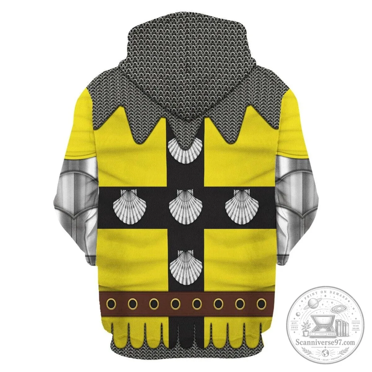 Jean III de Grailly Knight Templar Chainmail Armor Costume Hoodie 19 Jean III de Grailly Knight Templar Chainmail Armor Costume Hoodie