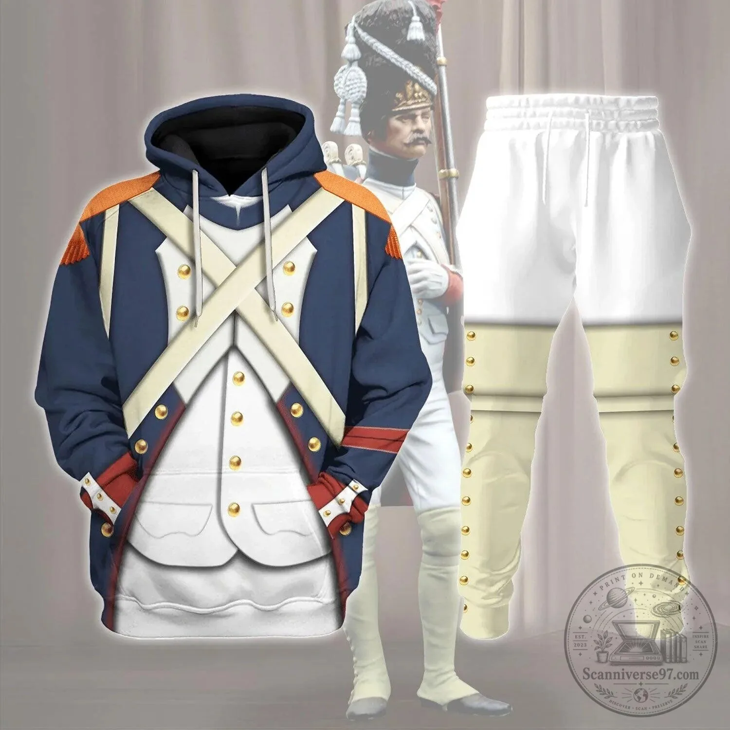French Imperial Guard Grenadier Costume Hoodie 10 French Imperial Guard Grenadier Costume Hoodie