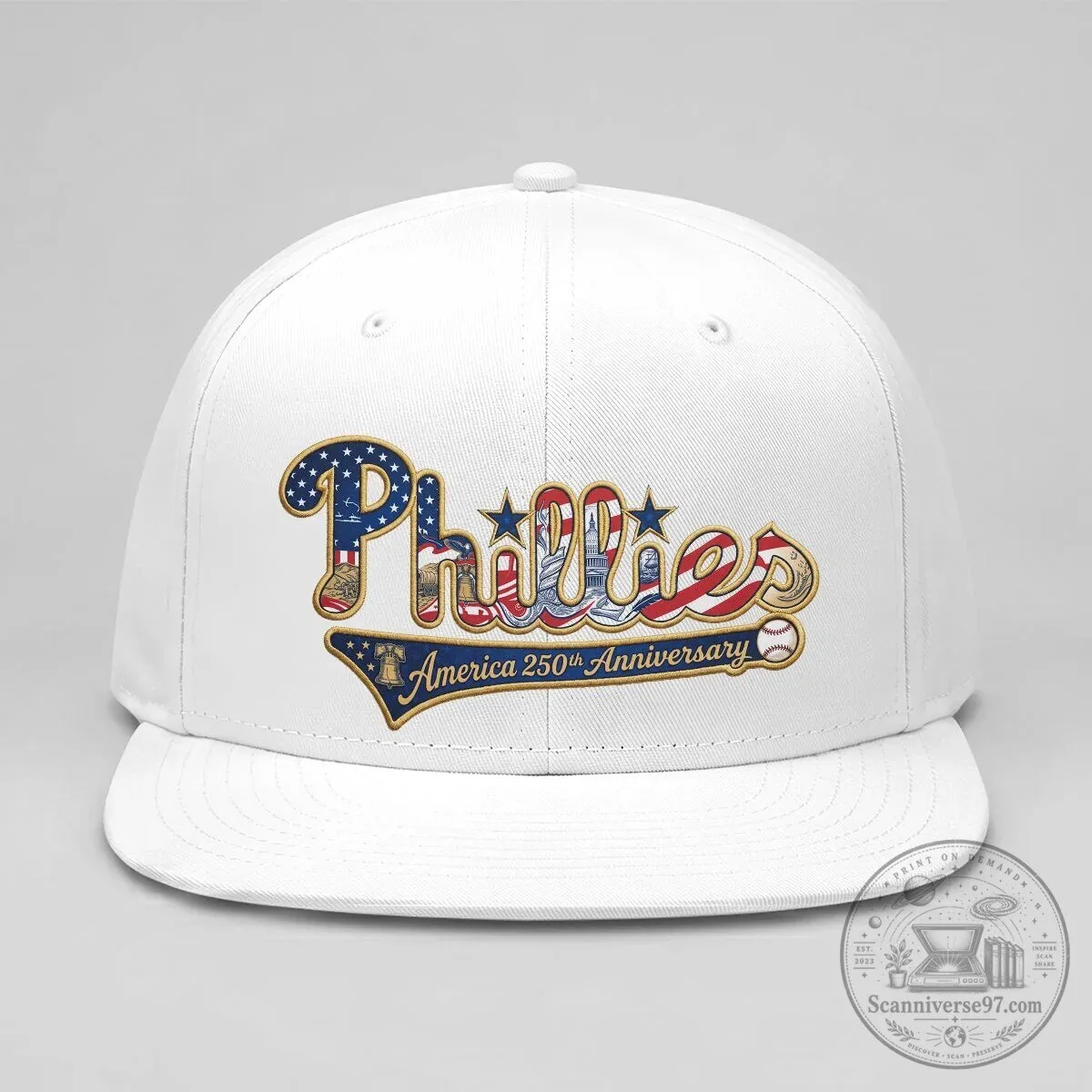 Independence Day Cap Hat for the 250th Anniversary of Philadelphia Phillies America 11 Independence Day Cap Hat for the 250th Anniversary of Philadelphia Phillies America