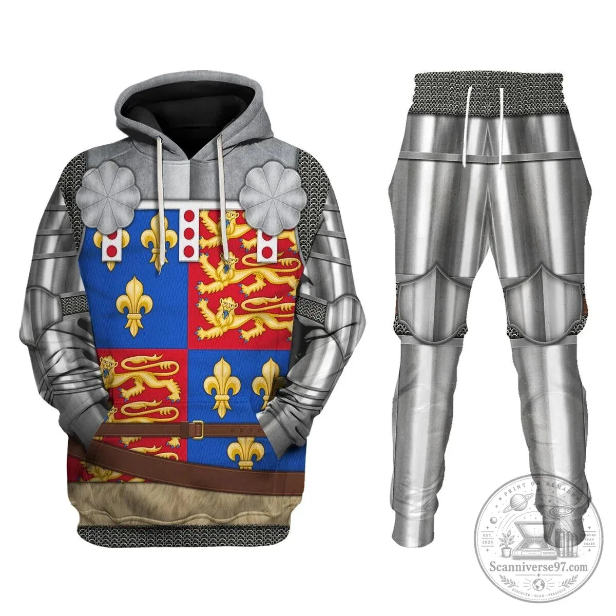 Richard of York 3rd Duke of York Medieval Knight Armor Costume Hoodie Sweatshirt