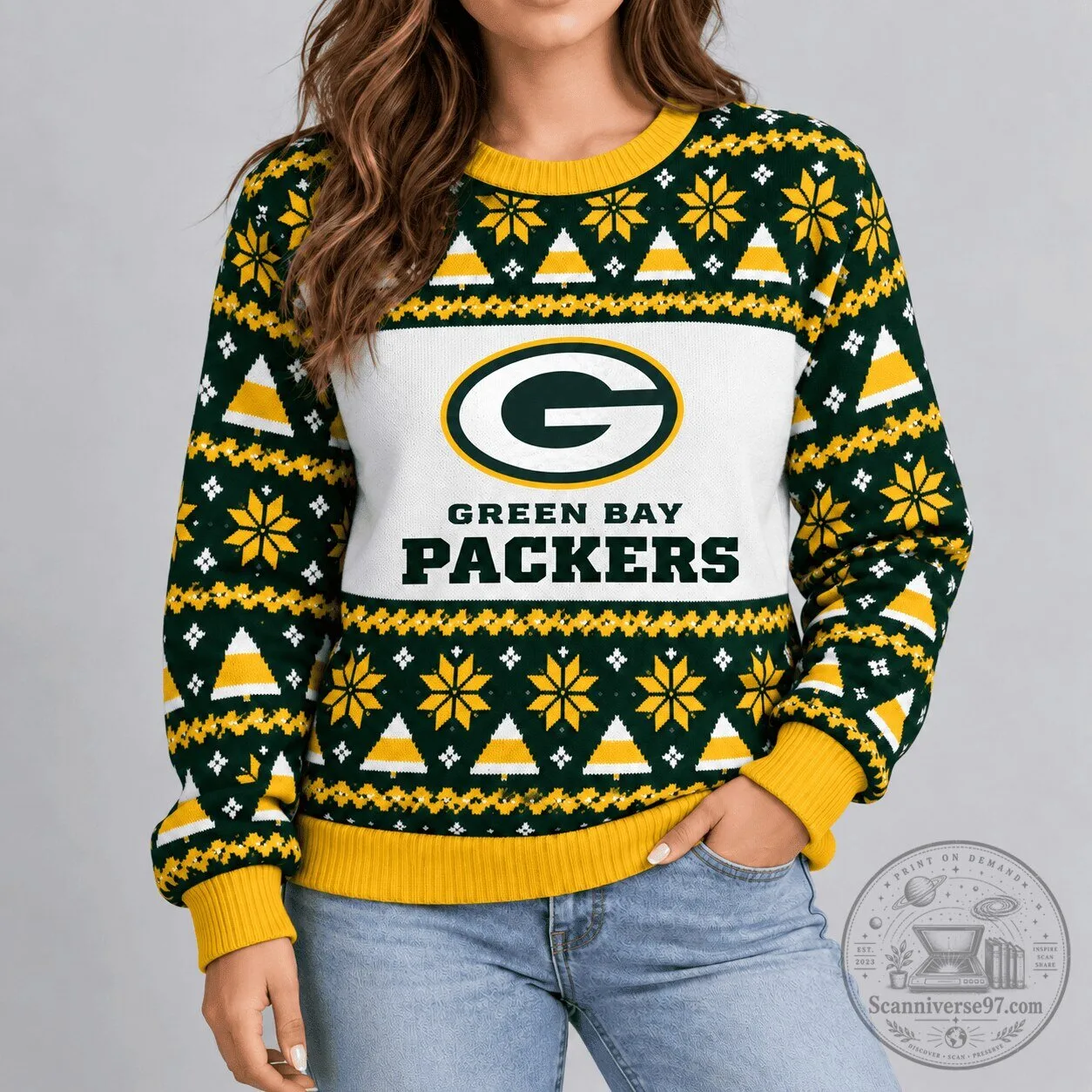 Green Bay Packers Ugly Christmas Sweater NFL Football Fan Apparel
